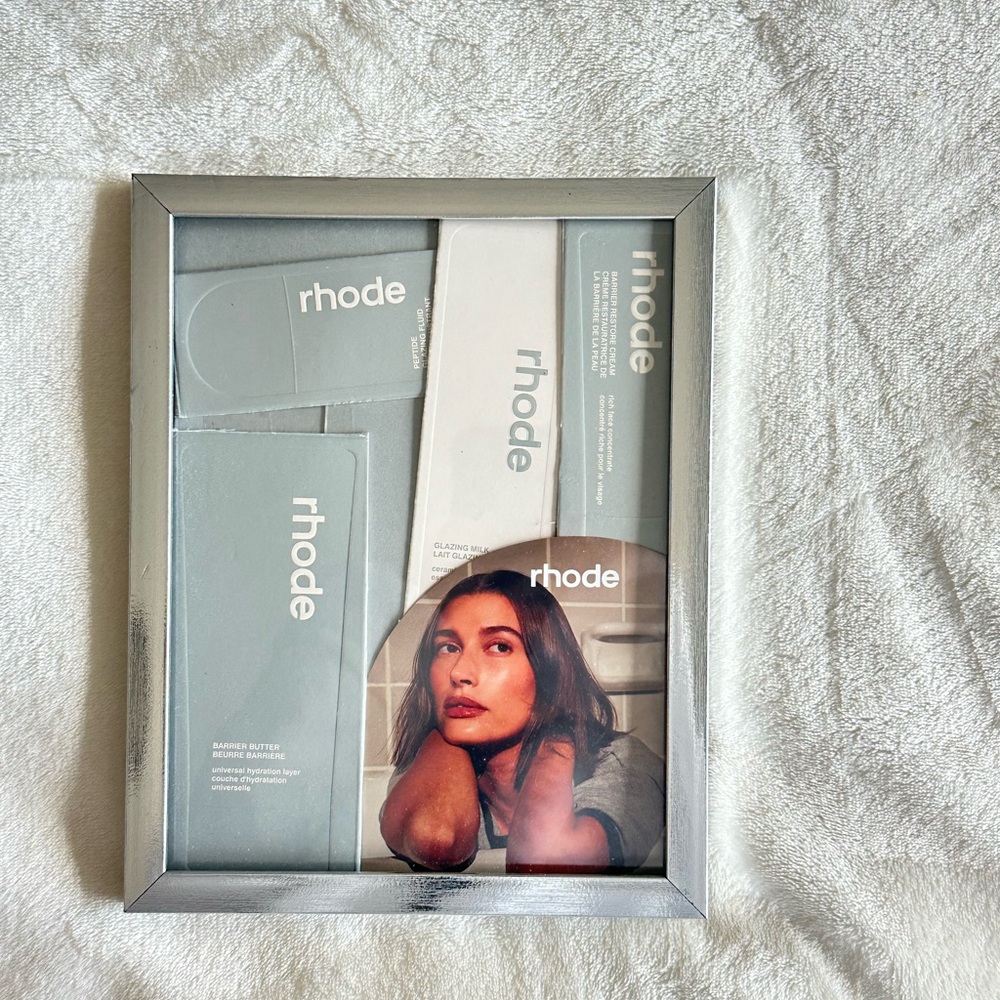 RHODE Skincare Collection in Soft Gray